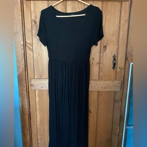 21 Saints Long Black Dress